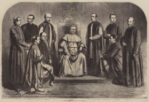 Paus Pius IX omringd door zijn Intieme Vrienden